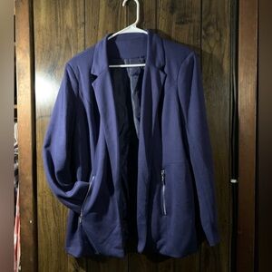 Royal Blue knit blazer